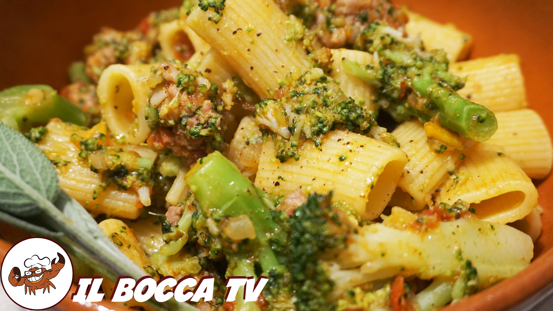 Maccheroni broccoli e salsiccia, il Bocca TV