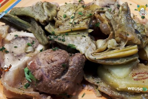 376 – Ossibuchi di vitello con carciofi e patate… prima che venga l’estate!