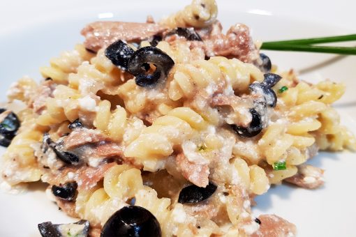 467 – Pasta tonno ricotta e olive… tra le ricettine estive!