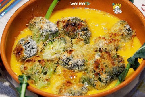 168 – Crema di zucca e broccoli gratinati… e poi in casa barricati