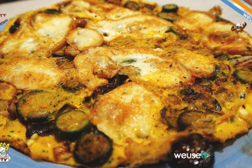 336 – Frittata di cipolle, zucchine e scamorza affumicata… ne vorrei ‘na tonnellata!