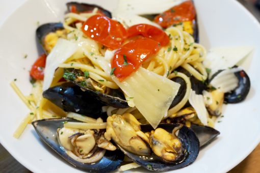 604 – Linguine cozze pomodoro e pecorino…un sapore sopraffino